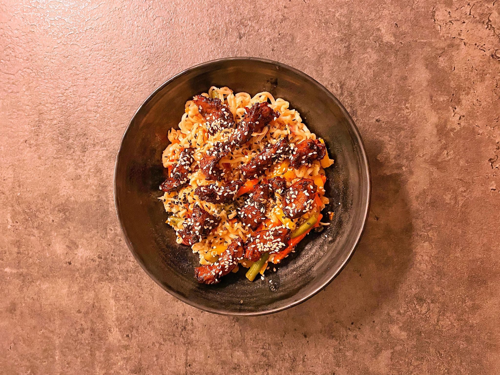 Pad Thai med marinerad fläskfile