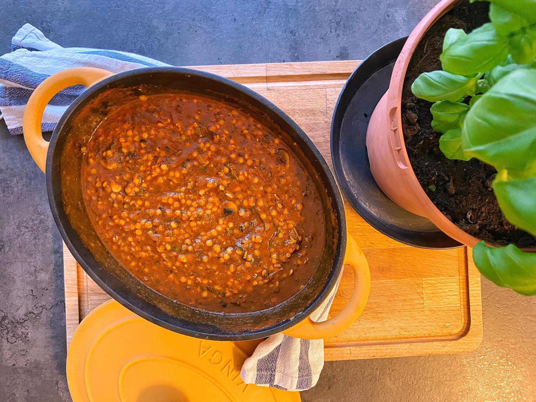 Vegetarisk Bolognese med linser