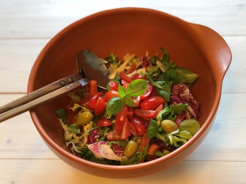 Enkel grönsallad med salladsmix